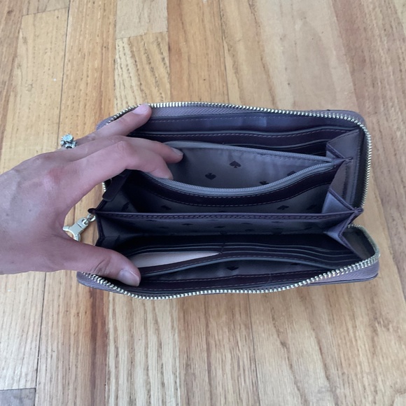 Kate Spade Briar Lane Quilted Neda wallet Metallic - Picture 7 of 11